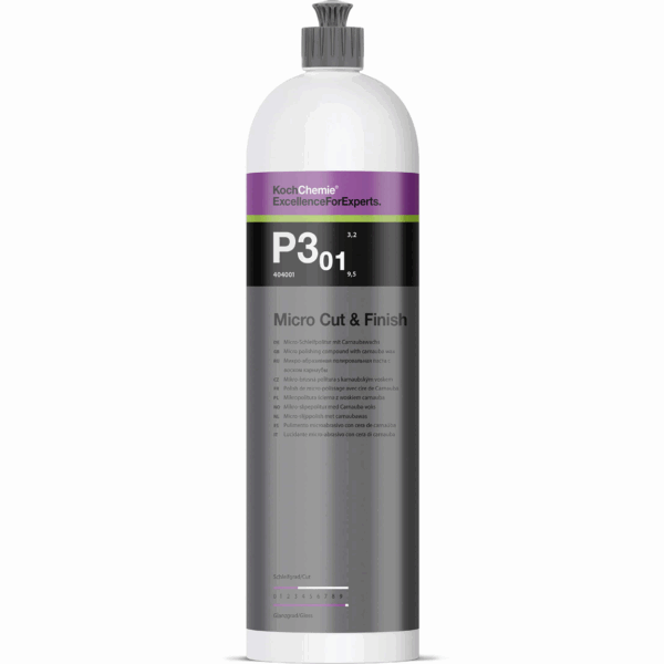 Koch-Chemie Micro Cut & Finish P3.01 — Hologram Remover with Carnauba 1L